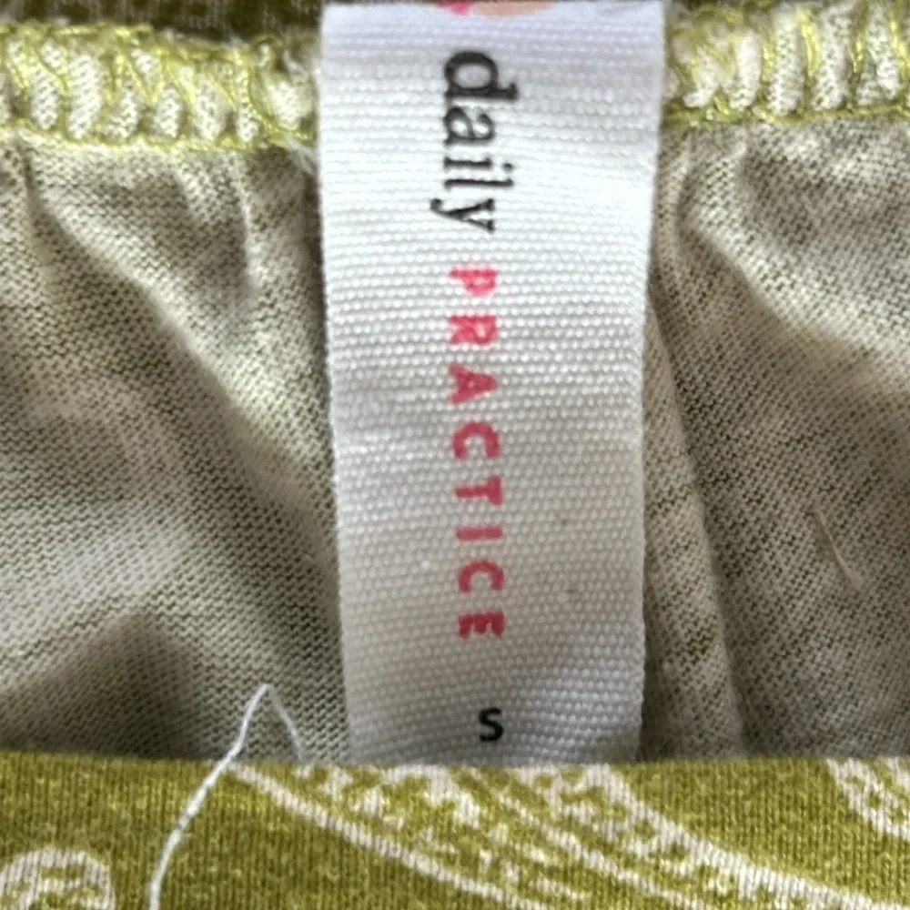 Anthropologie Daily Practice size small green paisley dress